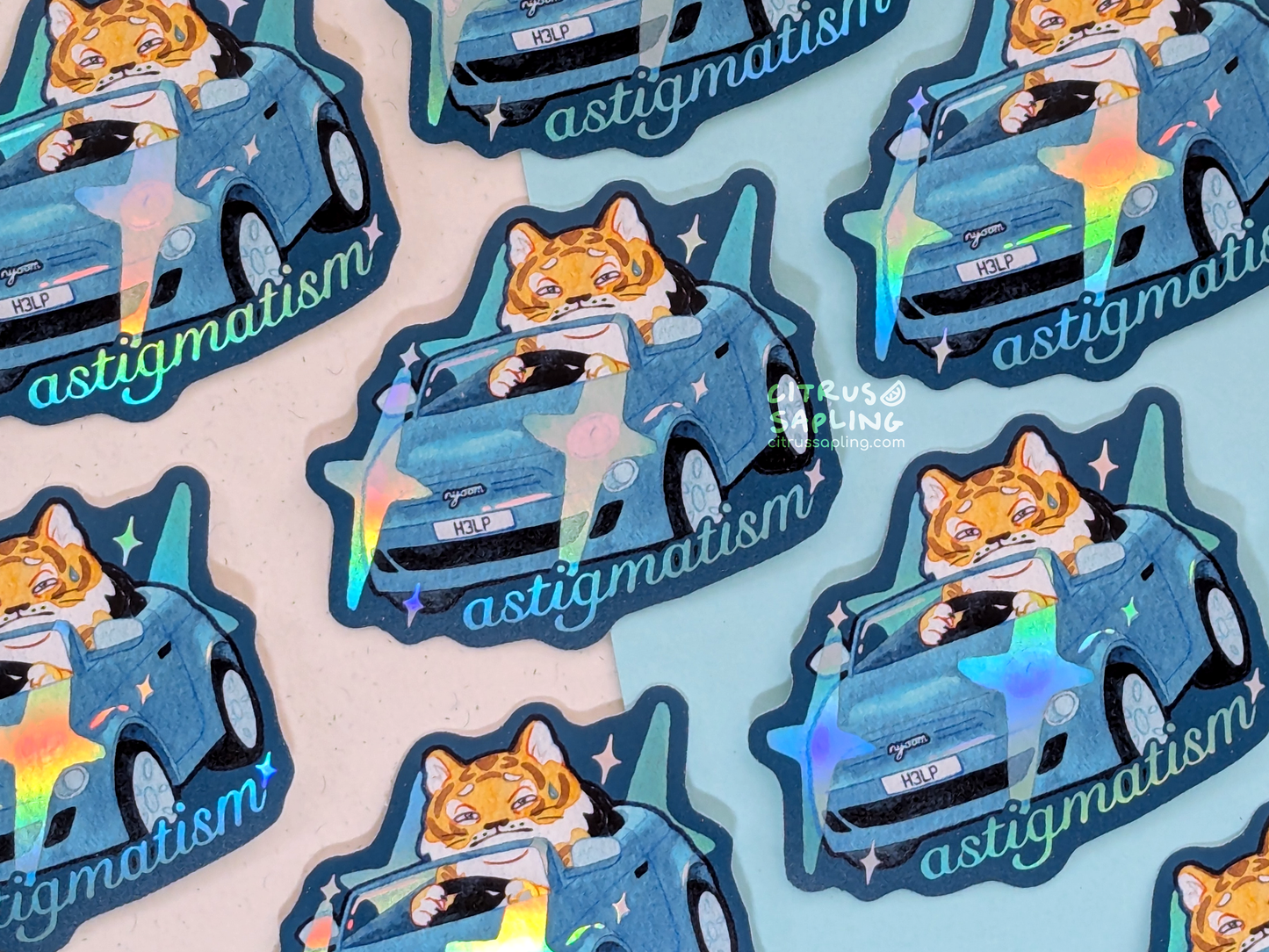 Astigmatism Holo Sticker