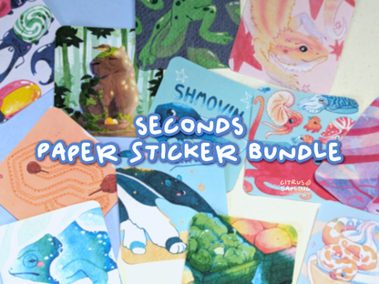 SECONDS Paper Sticker Bundle