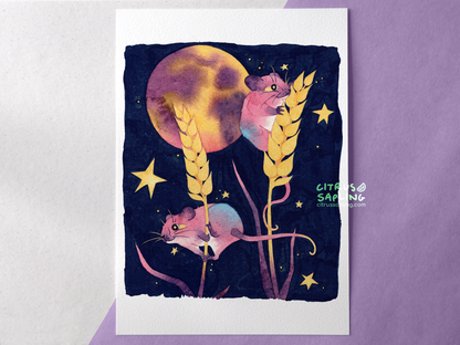 Harvest Mice Art Print