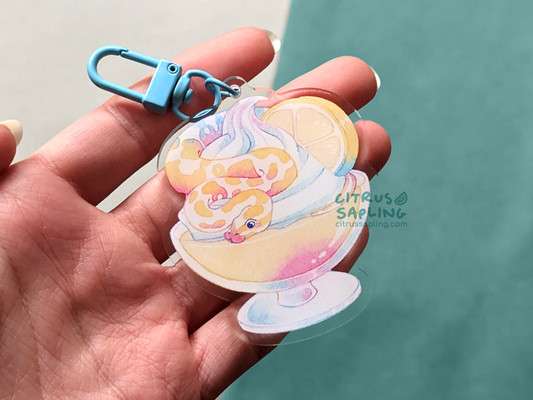 Lemon Meringue Python Acrylic Charm