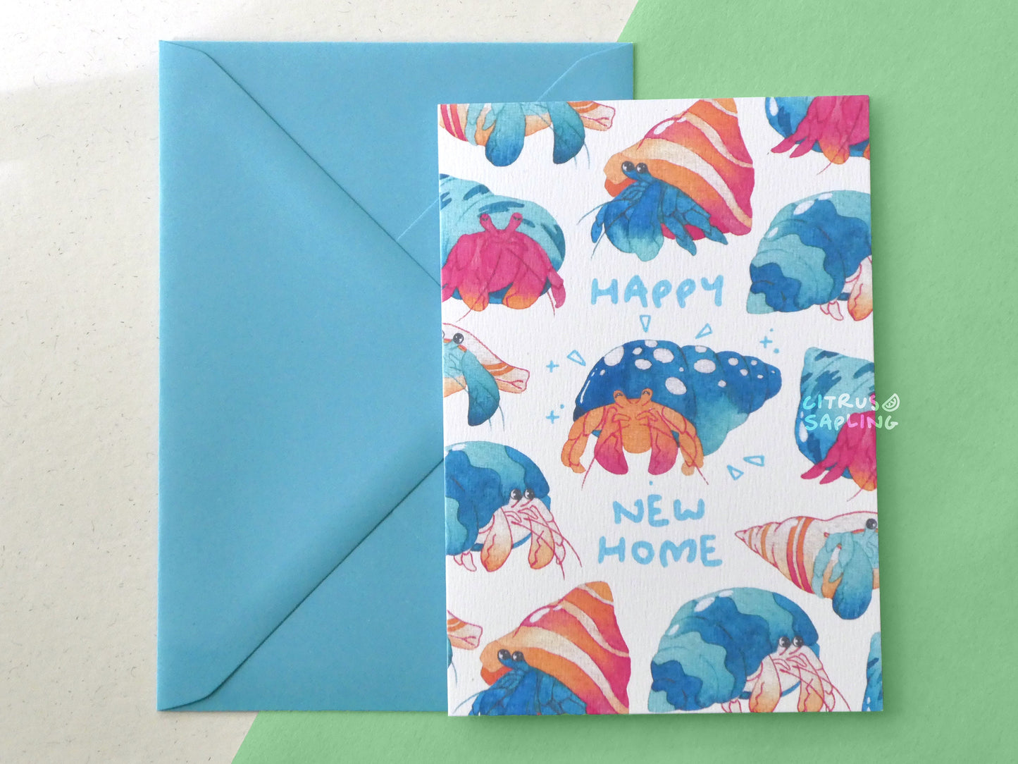 Hermit Crab Happy New Home Greetings Card