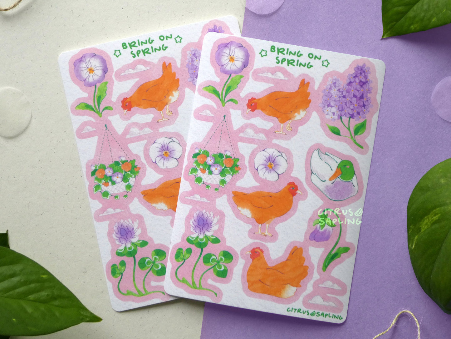 Spring Time Sticker Sheet